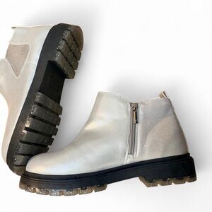 Silver glitter sole Ankle Boots New